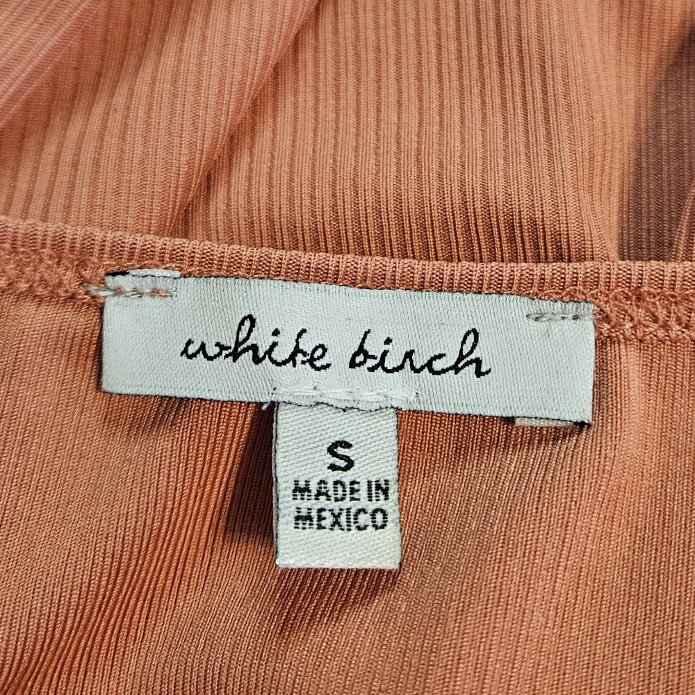 White Birch Rust Long-sleeve with Cutout Design - Picture 4 of 6